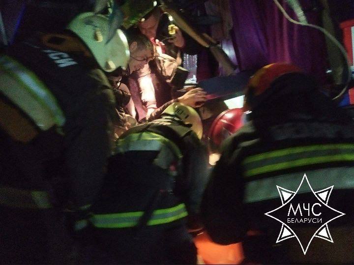 В Витебской области автобус столкнулся с фурой