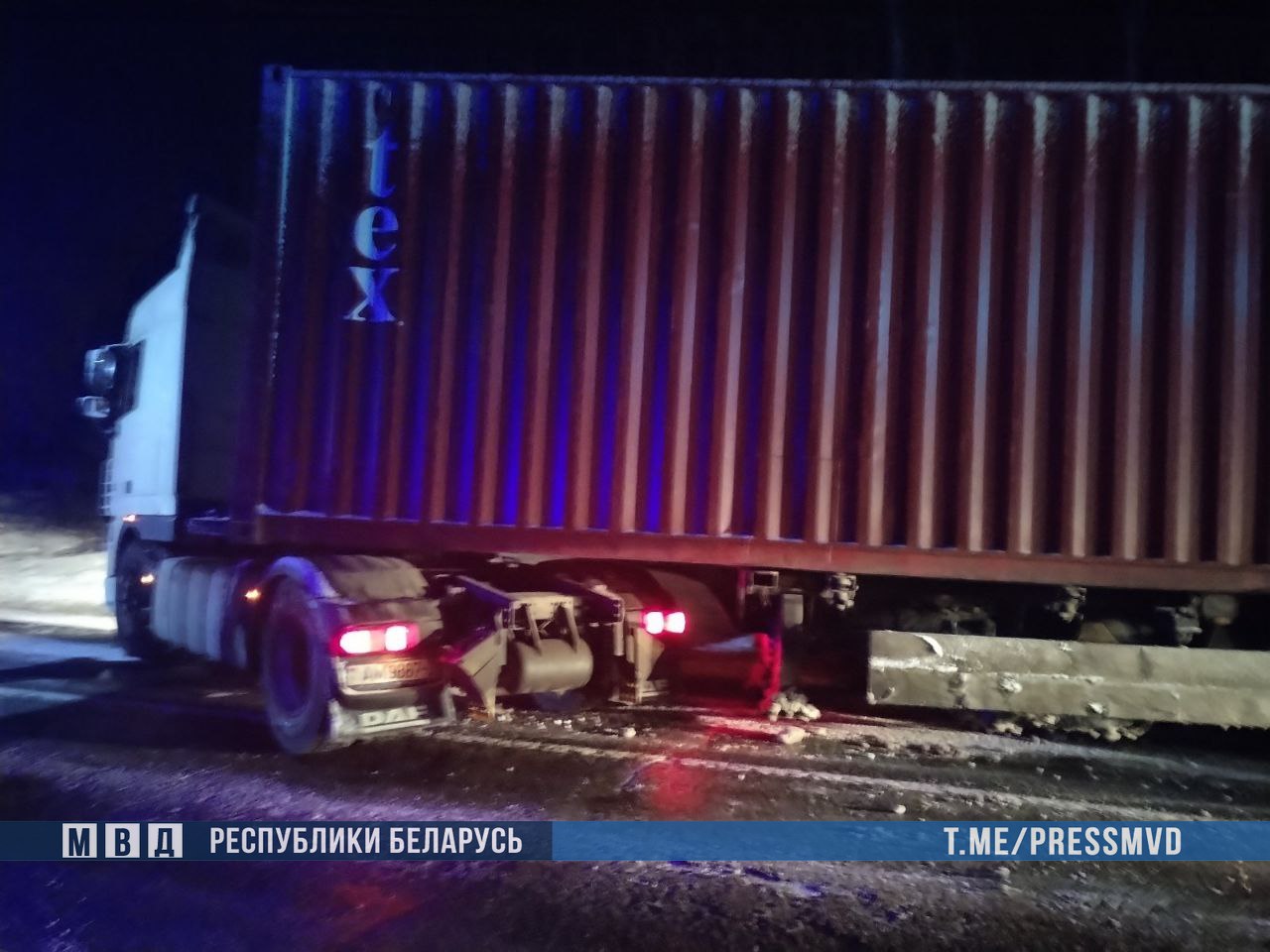 В Витебской области автобус столкнулся с фурой