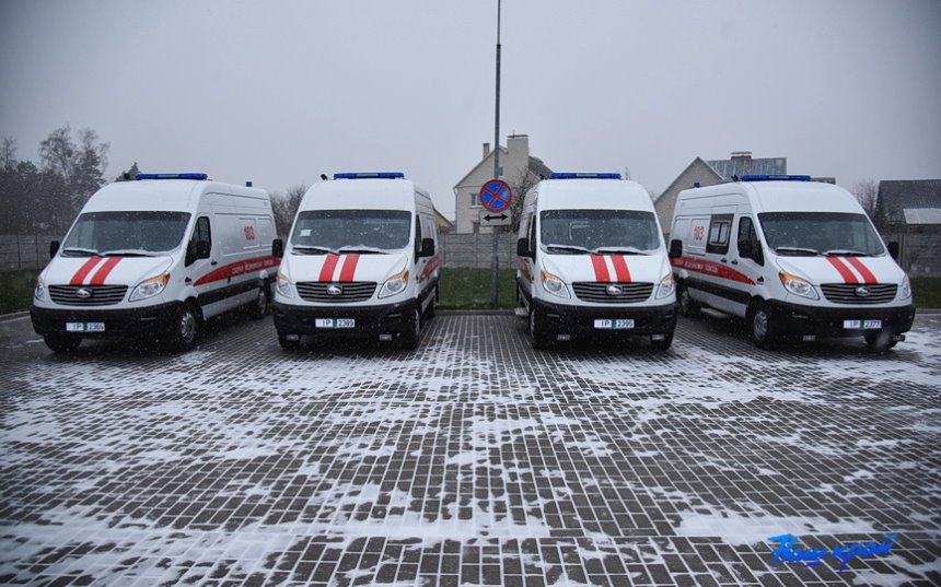 Сразу пять автомобилей скорой помощи прибыли в Барановичи