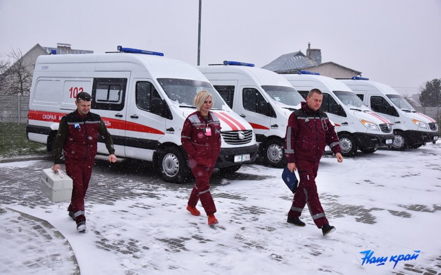 Сразу пять автомобилей скорой помощи прибыли в Барановичи