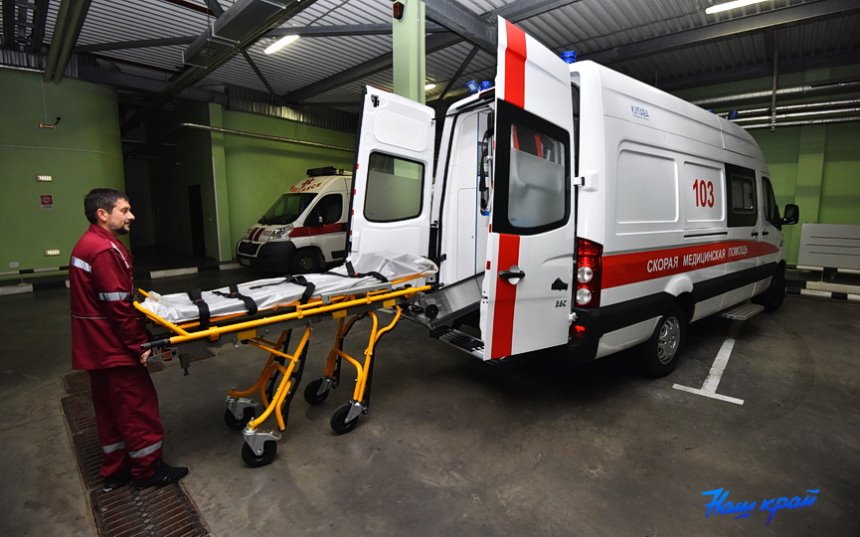 Сразу пять автомобилей скорой помощи прибыли в Барановичи