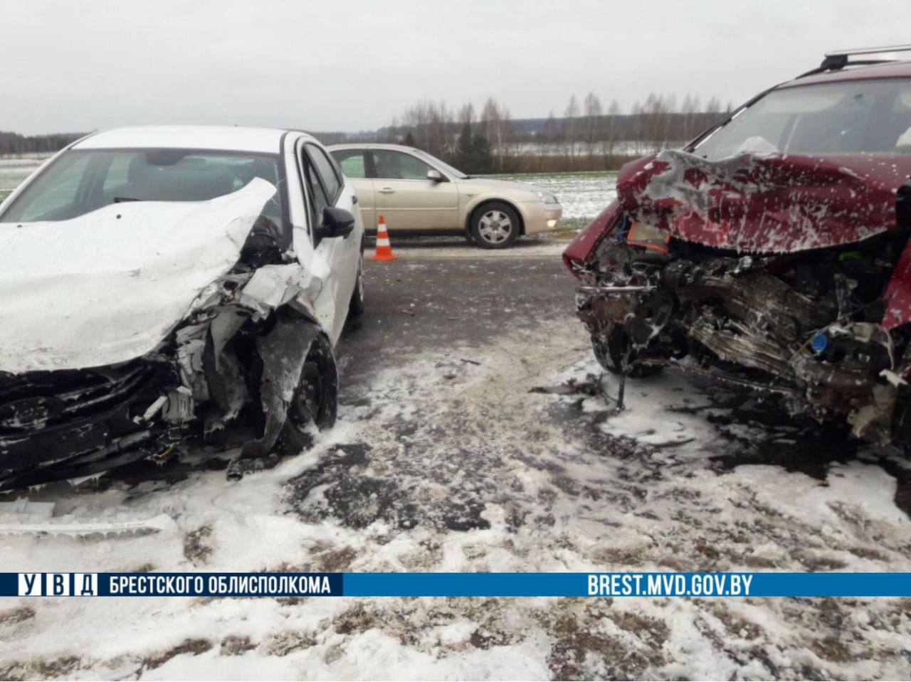 Лобовое ДТП произошло в Ляховичском районе