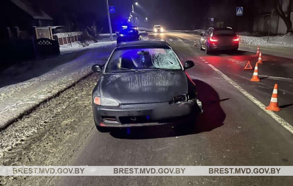В Бресте пешехода сбила машина