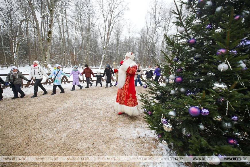 В поместье Деда Мороза в Национальном парке «Беловежская пуща» стартовал зимний туристический сезон