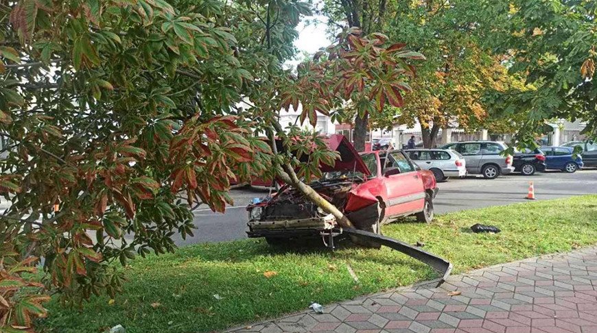 В Бресте пожилой водитель из-за плохого самочувствия попал в ДТП, врачи констатировали его смерть
