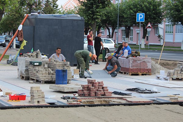 В канун областного праздника «Дожинки» в Ганцевичах появится новый фонтан. 