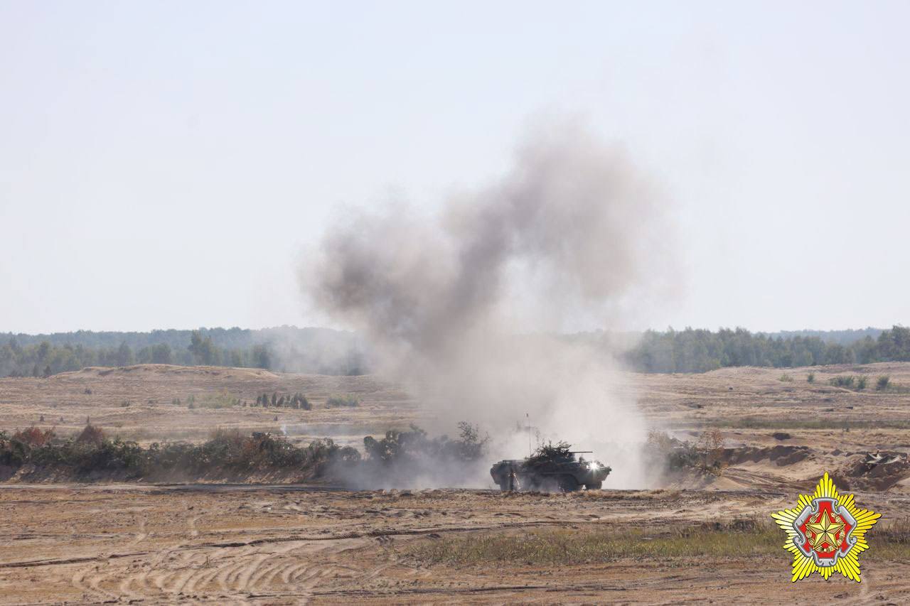 На полигоне Брестский проходит итоговый розыгрыш маневров совместного оперативно-стратегического учения «Боевое братство – 2023»
