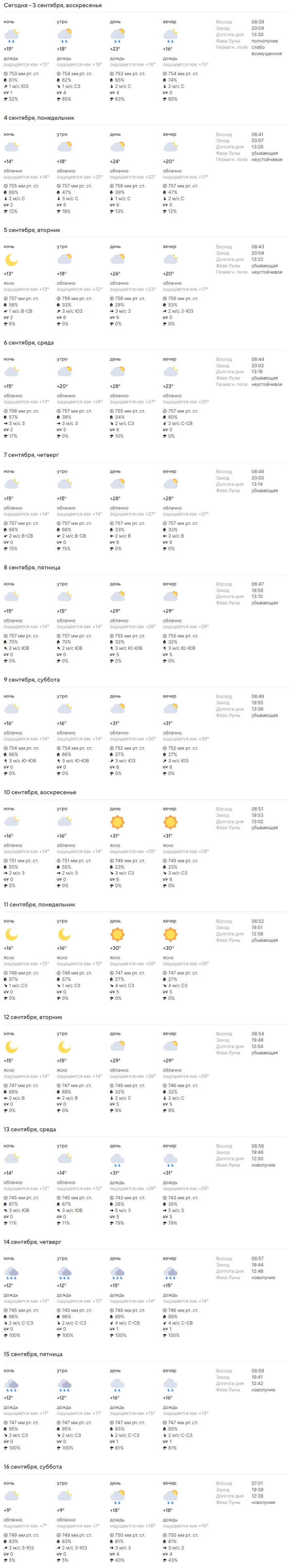 Какая погода ждет жителей Бреста на предстоящей неделе