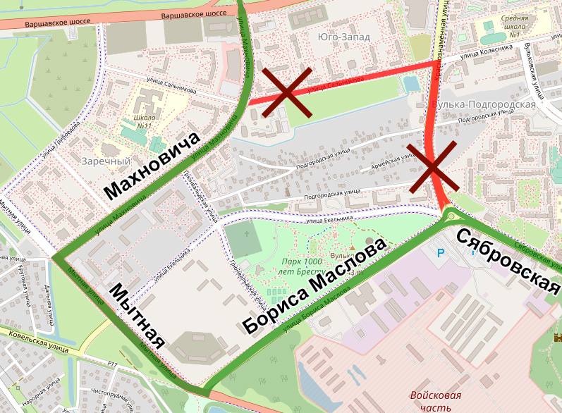 В Бресте произойдут изменения в движении экспрессного маршрута №12