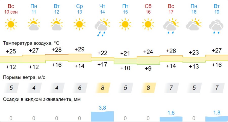 Какая погода ждет жителей Бреста на предстоящей неделе