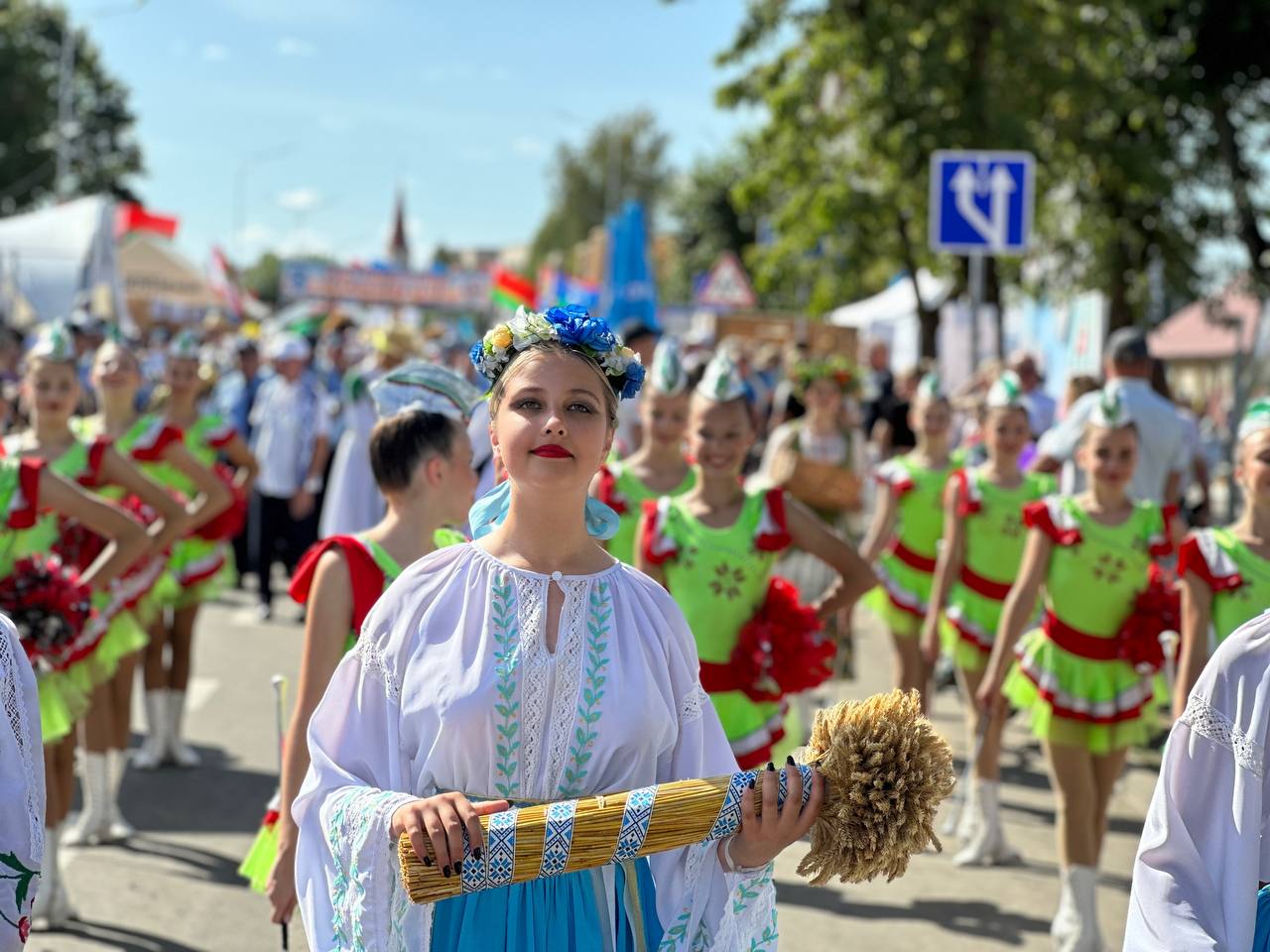 Ганцевичи встречают областные Дожинки. Фото и видео