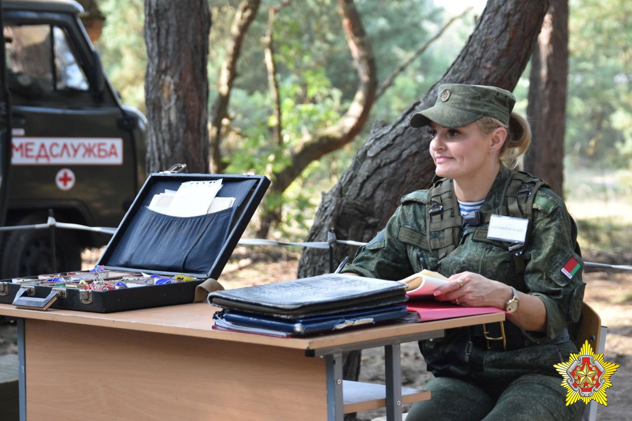 На полигоне «Брестский» прошло занятие с личным составом медицинской роты 38-й одшбр