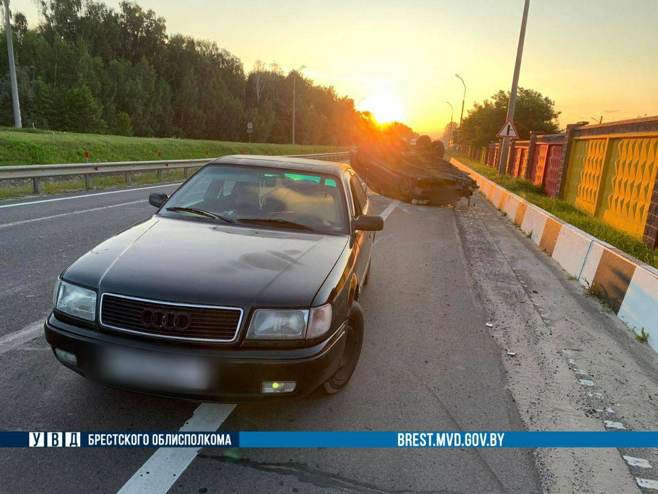 В Бресте Audi «потеряла» Mercedes — детали ДТП