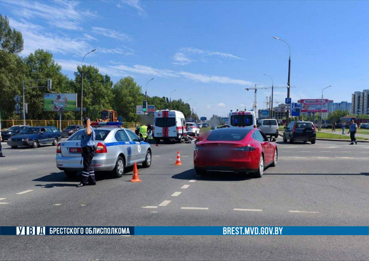 В Бресте погиб 16-летний мотоциклист