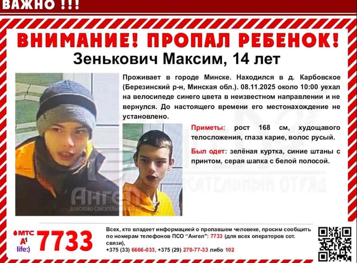 Пятый день поисков Максима Зеньковича. Какие версии отрабатывает милиция?