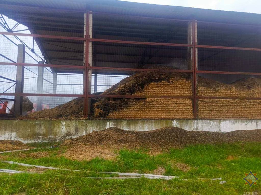 В Брестском районе огонь повредил 20 тонн соломы