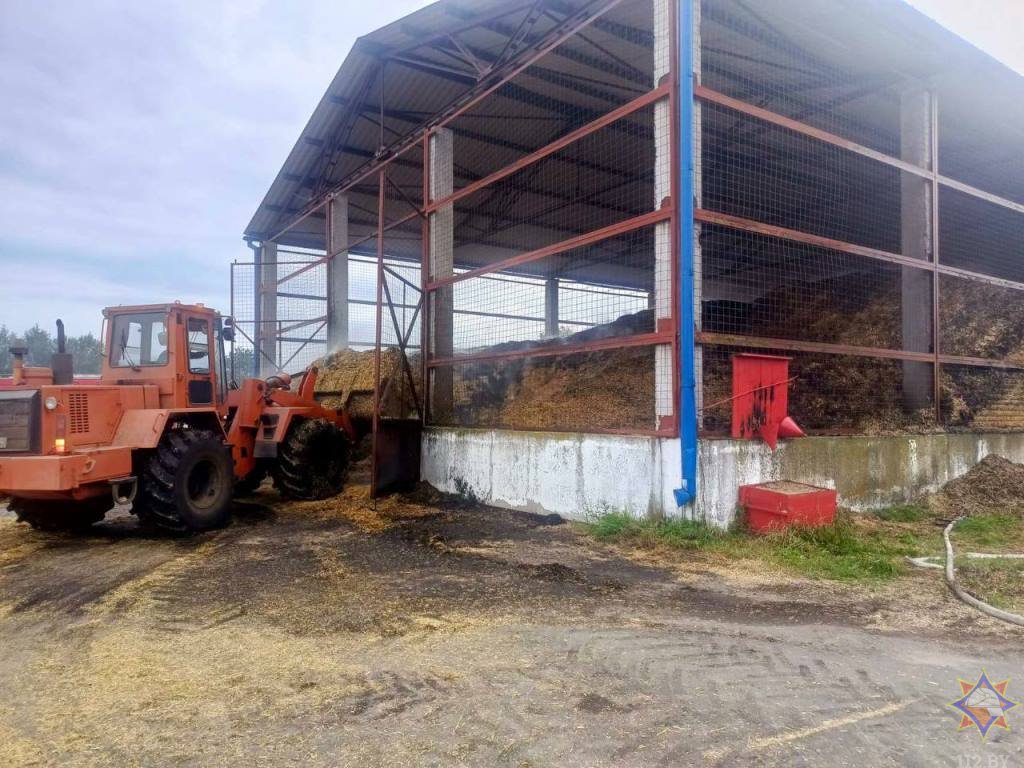 В Брестском районе огонь повредил 20 тонн соломы