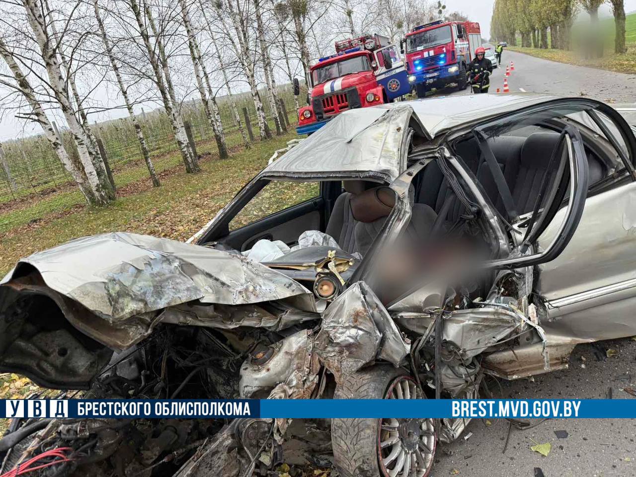 18-летний водитель на Hyundai погиб в Брестской области