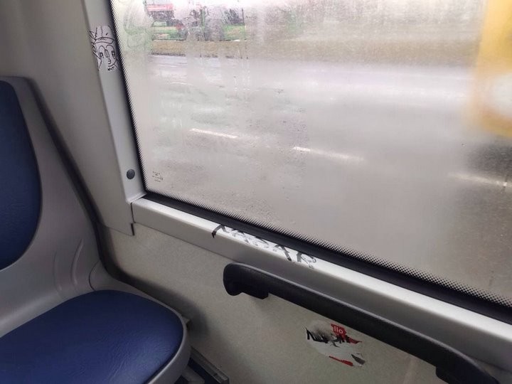 Салон одного из новых троллейбусов Бреста испортили вандалы