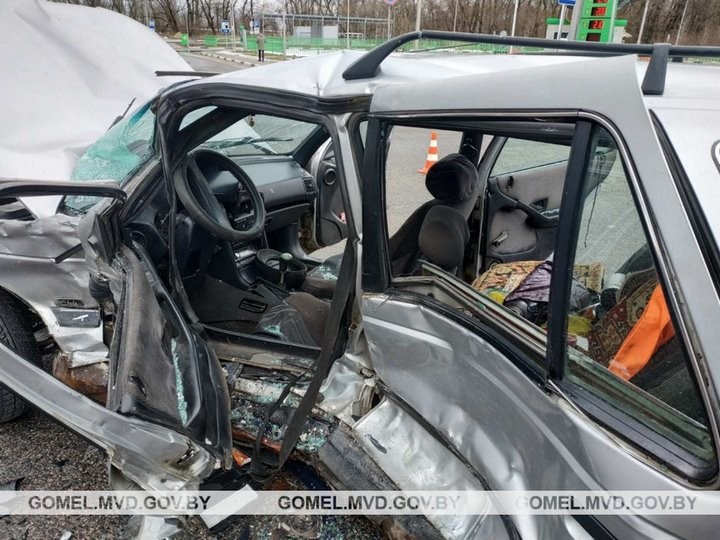ГАИ показала видео ДТП в Гомеле, в котором погиб 71-летний водитель