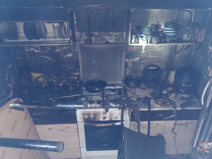 В Пружанах подросток пытался потушить пожар в квартире