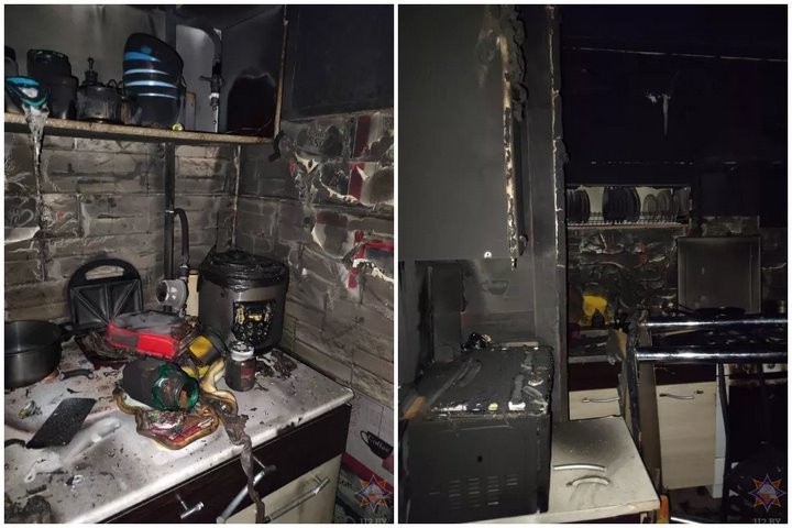 В Пружанах подросток пытался потушить пожар в квартире