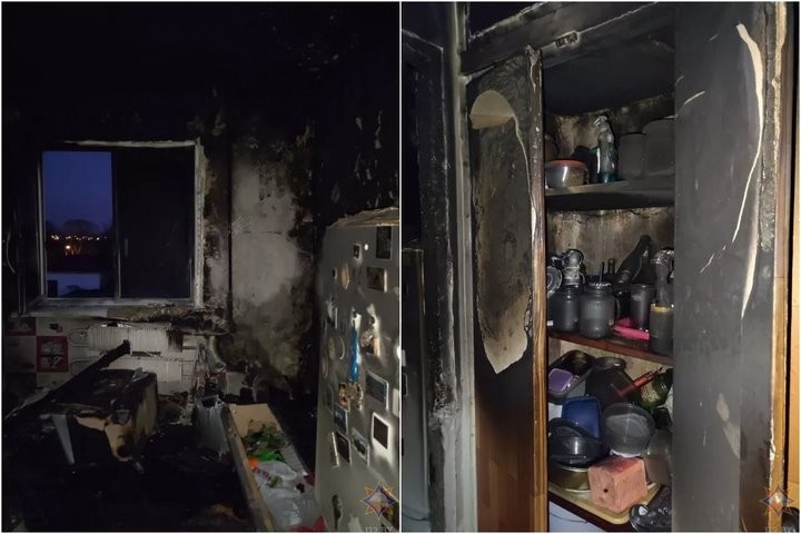 В Пружанах подросток пытался потушить пожар в квартире