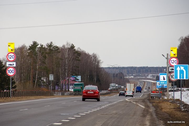 Нашли камеры фиксации средней скорости на М1