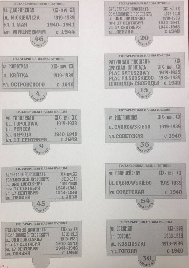 Информационные доски с историческими названиями улиц появятся на зданиях Бреста