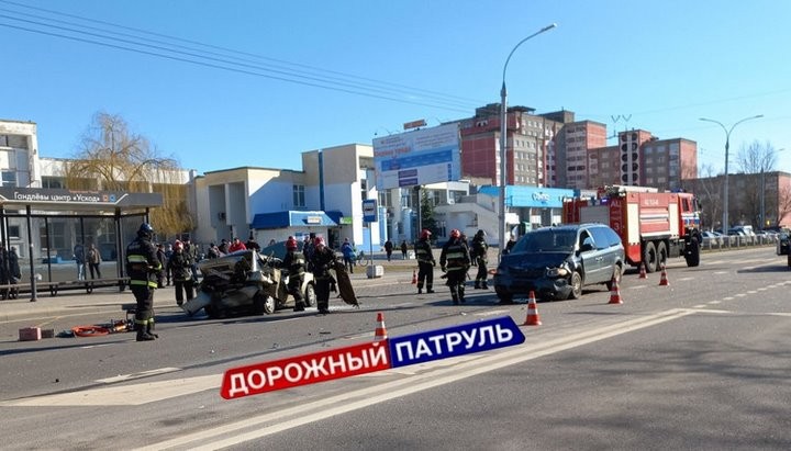 Учебный автомобиль попал в аварию в Бресте, инструктора госпитализировали