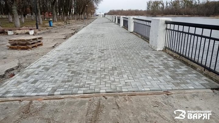 В Пинске реконструируют набережную