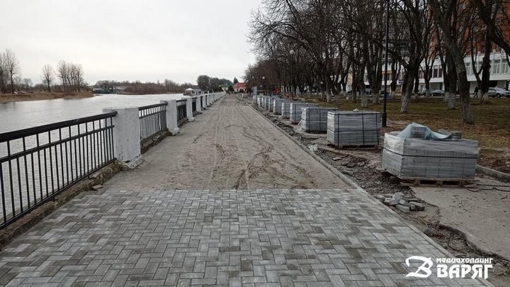 В Пинске реконструируют набережную