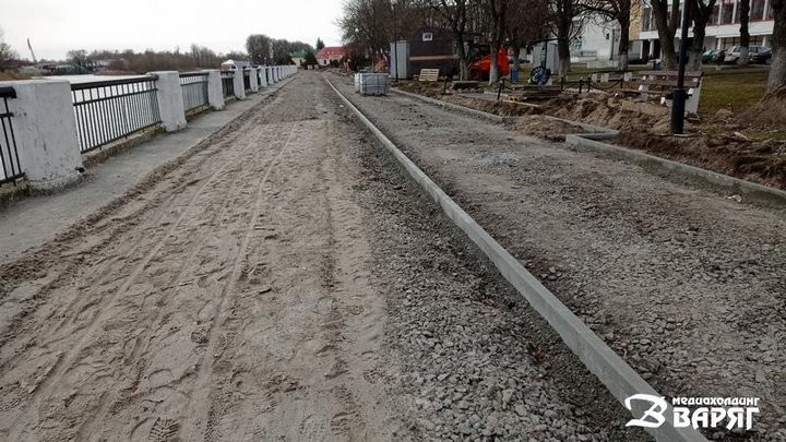 В Пинске реконструируют набережную