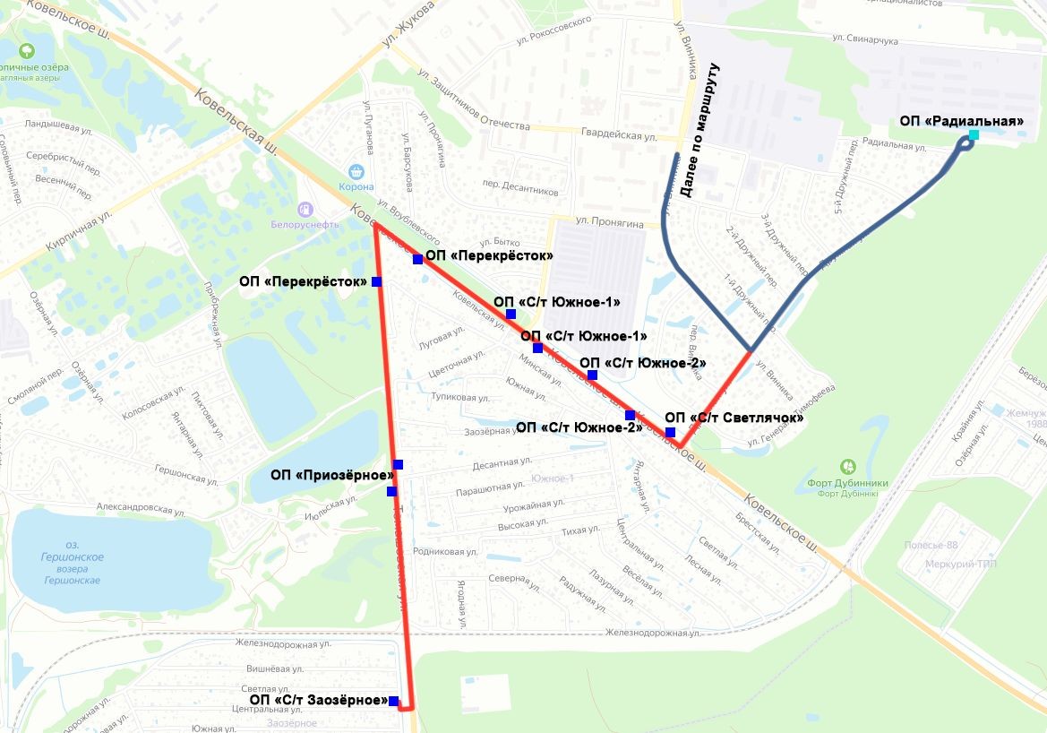 Маршрутка №17 в Бресте. Изменения со 2 марта