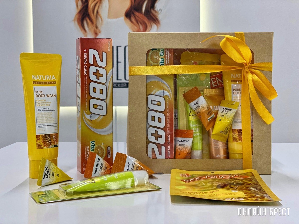 Любимым, милым, нежным! Красивые подарочные наборы с корейской косметикой к 8 марта в магазине «Аньён!» в Бресте