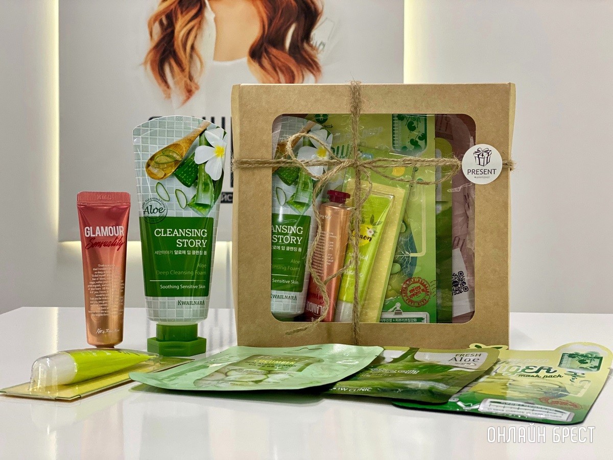 Любимым, милым, нежным! Красивые подарочные наборы с корейской косметикой к 8 марта в магазине «Аньён!» в Бресте