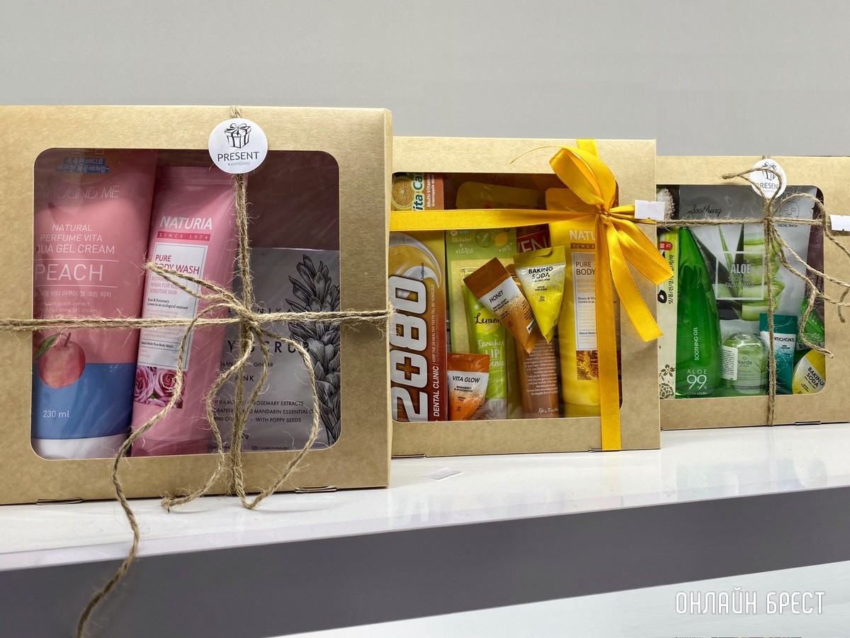 Любимым, милым, нежным! Красивые подарочные наборы с корейской косметикой к 8 марта в магазине «Аньён!» в Бресте