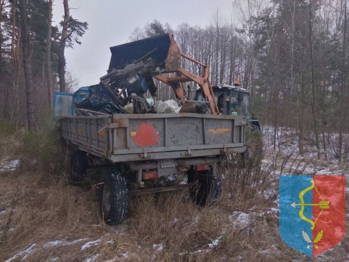 Cвалку-«свинячник» неизвестный в Пинском районе