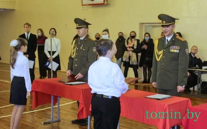 Полноправными учениками профильного класса МЧС стали пятиклассники брестской СШ № 16