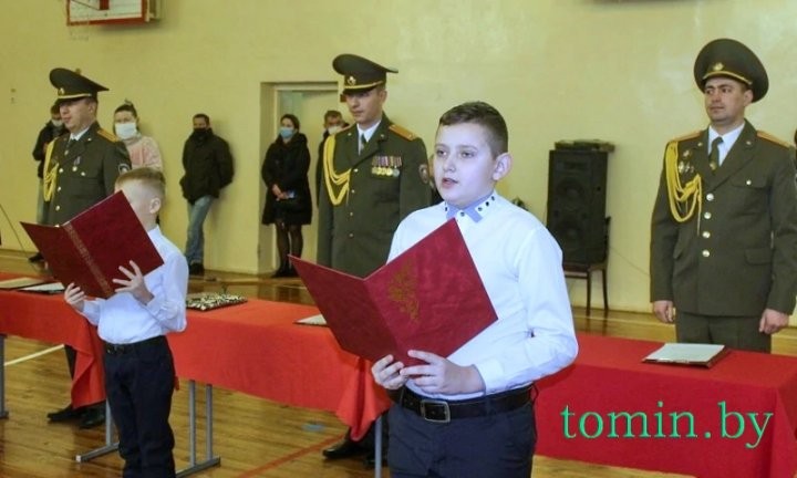 Полноправными учениками профильного класса МЧС стали пятиклассники брестской СШ № 16