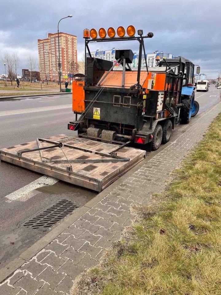 В Бресте взялись на ямочный ремонт