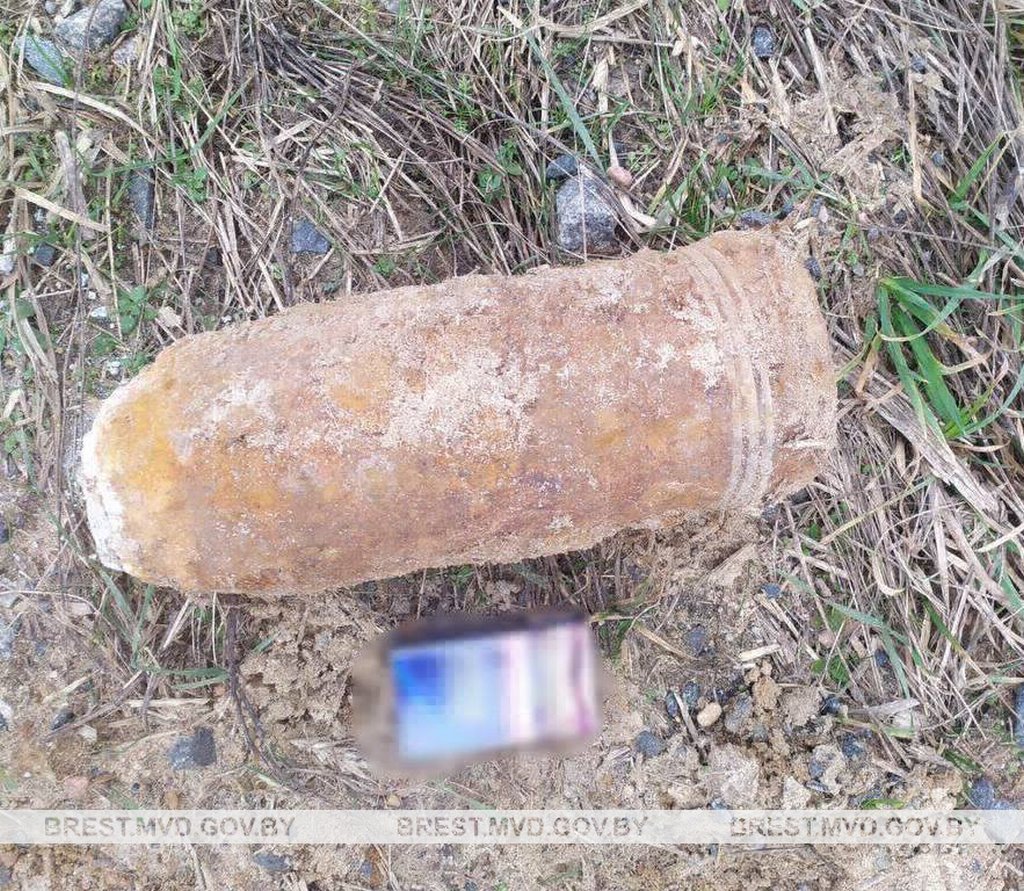 Газовщики обнаружили артснаряд в Пружанском районе