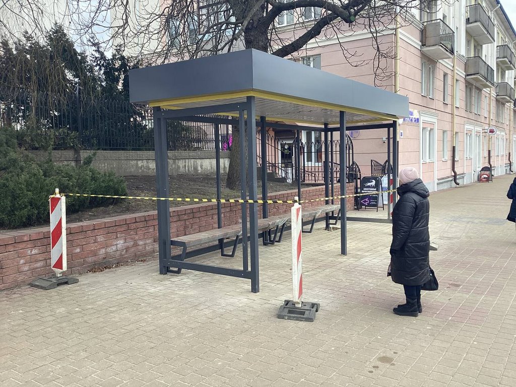 Новый остановочный пункт установлен на улице Ленина в Бресте