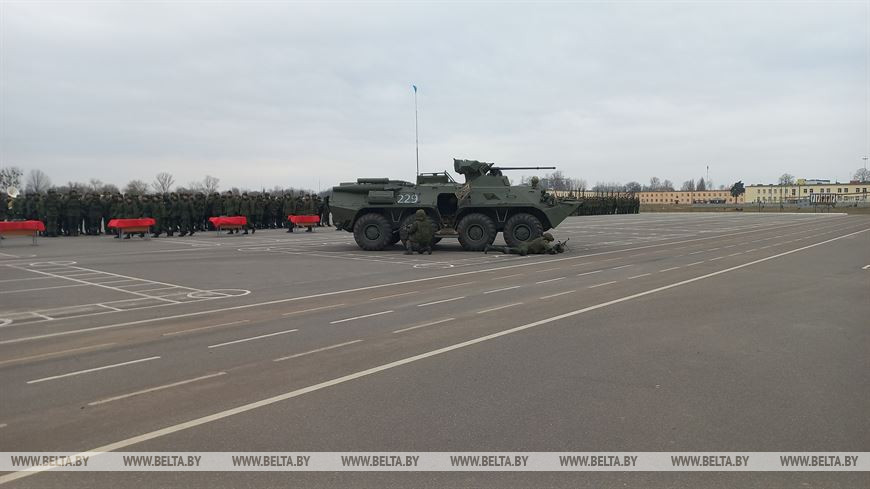 Новую технику получили военнослужащие 38-й Брестской десантно-штурмовой бригады