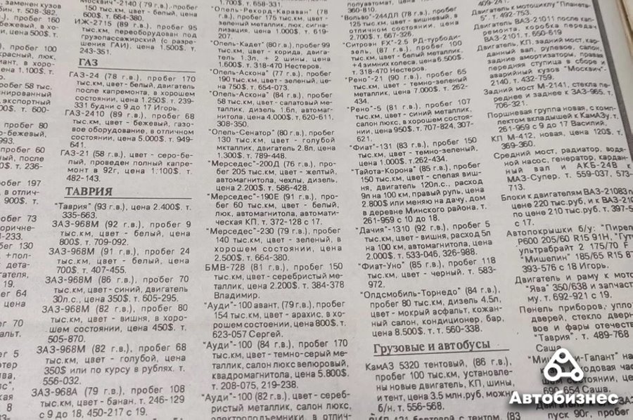 30 лет спустя. Какие машины продавались в 1993 году и сколько они стоят сегодня