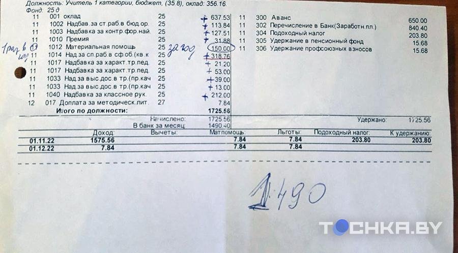 Посмотрите на «расчетник», заставивший уволиться учительницу с 22-летним стажем