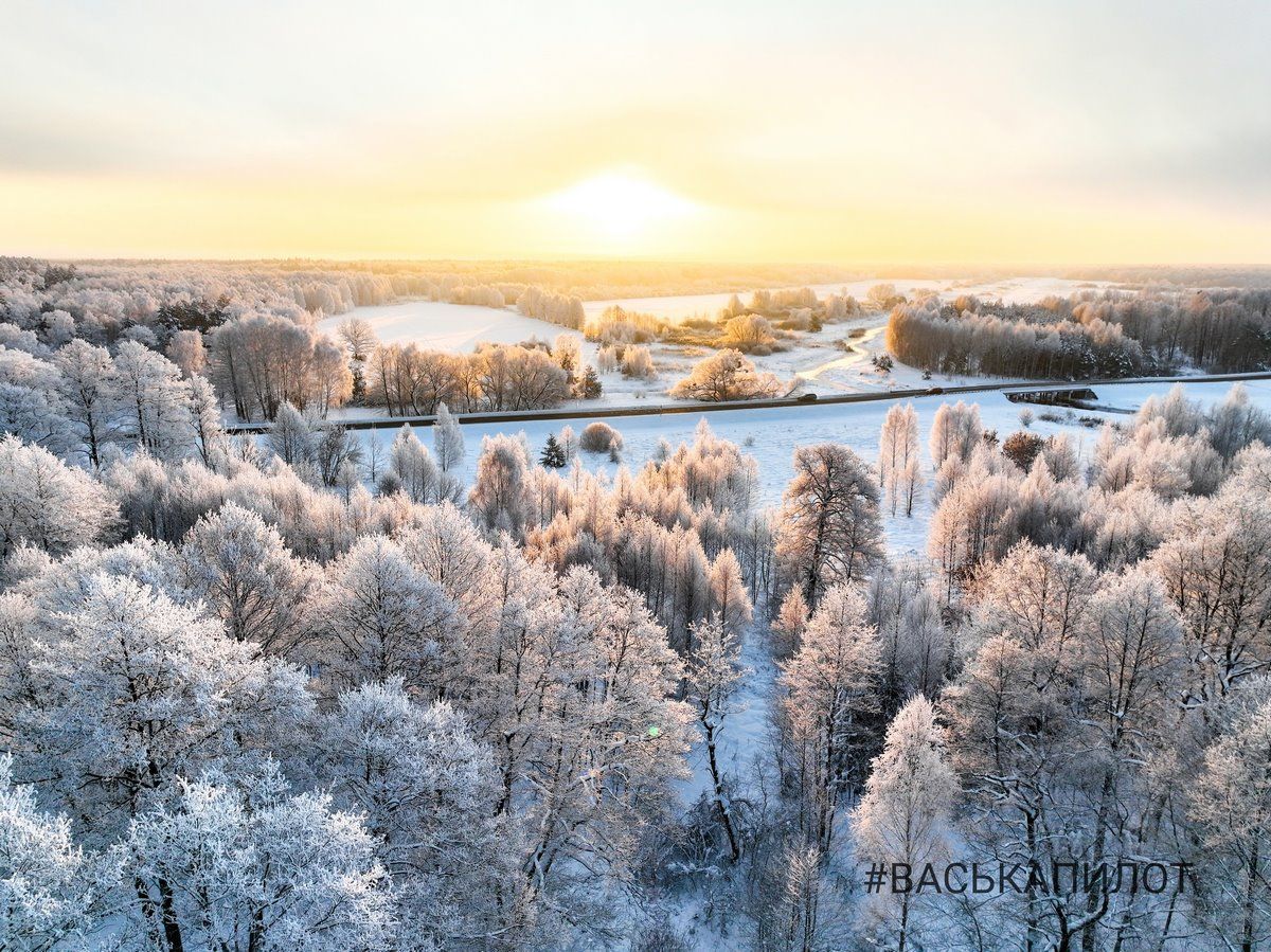 Красивые зимние кадры сняты пару дней назад в Брестской области