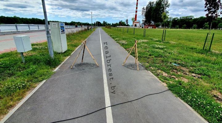 Реакция на публикацию в интернете с критикой ям на набережной в Бресте последовала