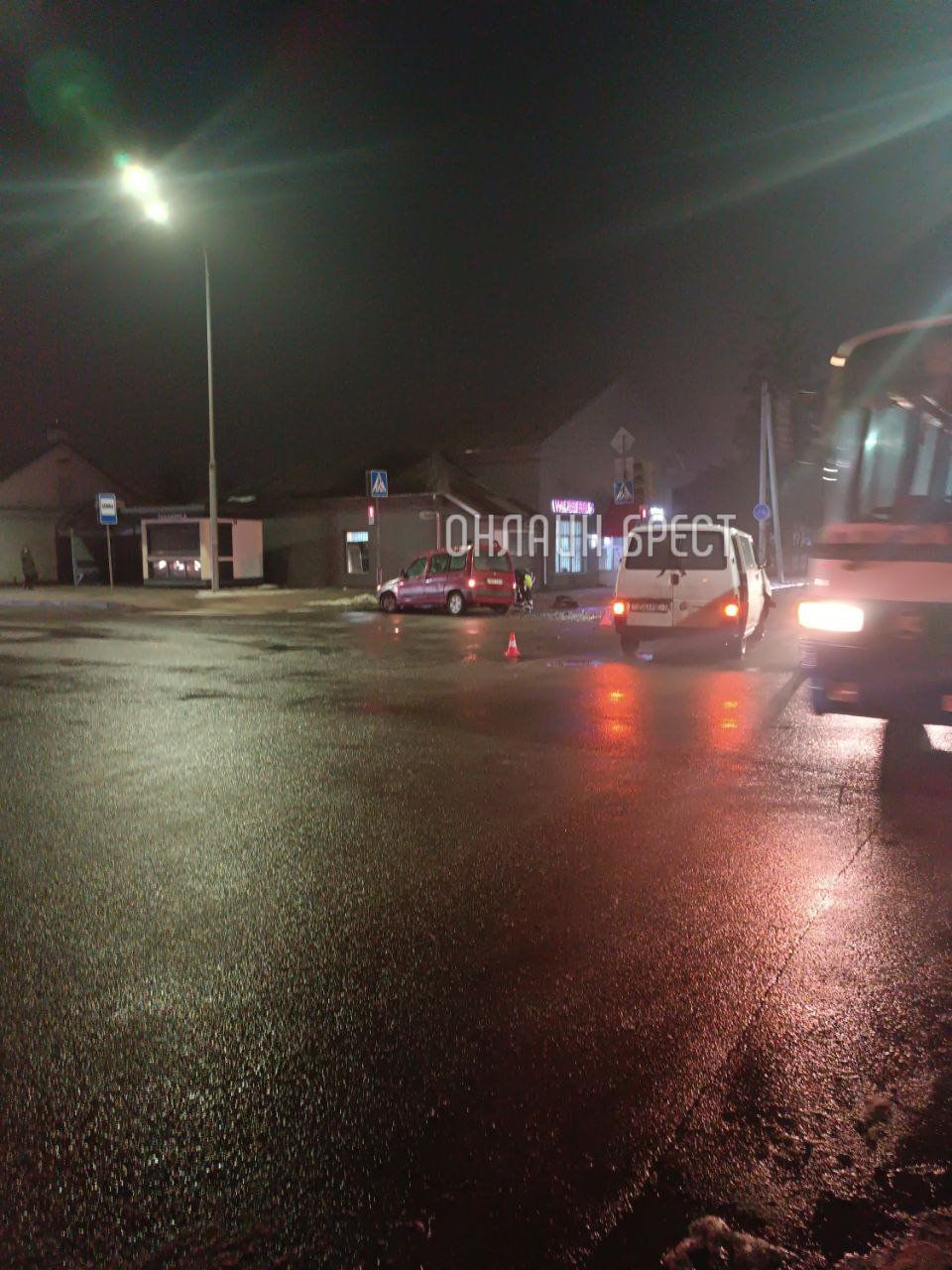 Читатель: ДТП в Бресте на перекрестке Пушкинской и Пионерской