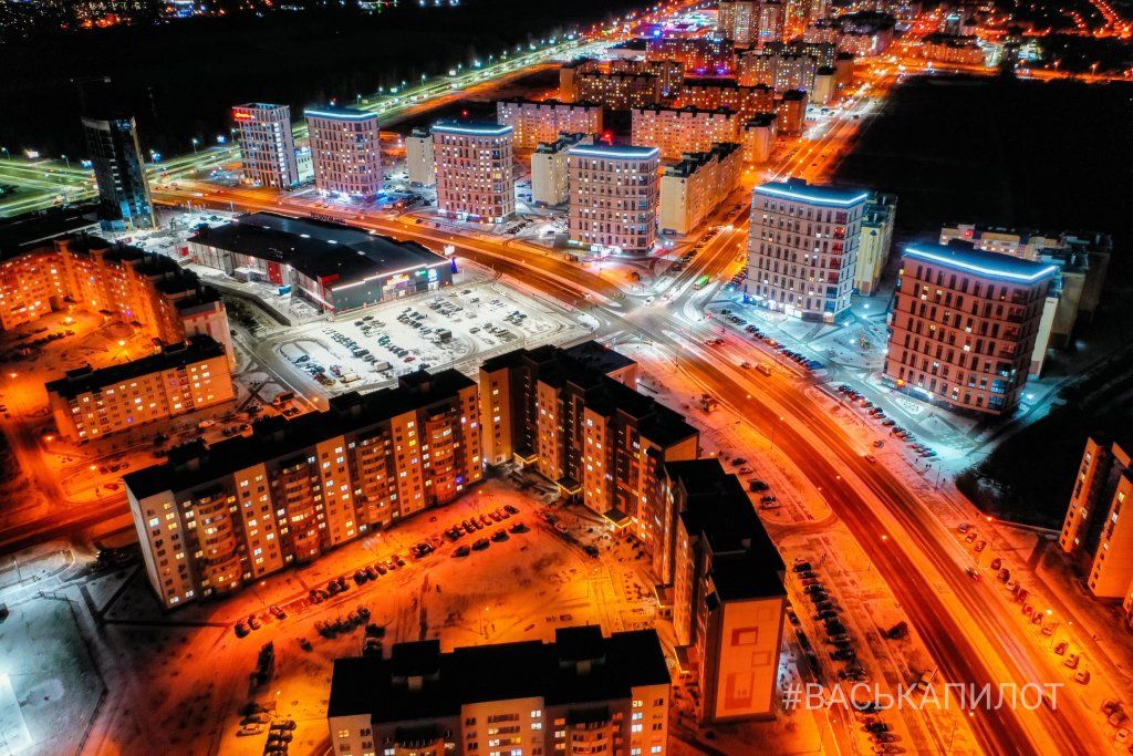 Вот так наш Брест выглядит этой ночью